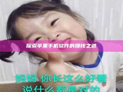 南昌探索苹果手机软件的赚钱之道